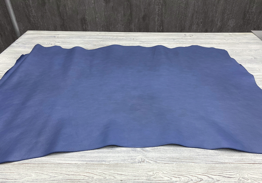 Синяя кожа Soft Cornflower Blue для аксессуаров