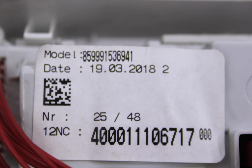 Модуль управления стиральной машины Indesit MTW A51051(RF) в сборе с пластиком