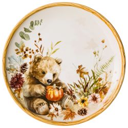 ТАРЕЛКА ЗАКУСОЧНАЯ LEFARD "FOREST TALE" АКВАРЕЛЬ ПРИРОДЫ 21,5СМ., РАЗНОЦВЕТНЫЙ