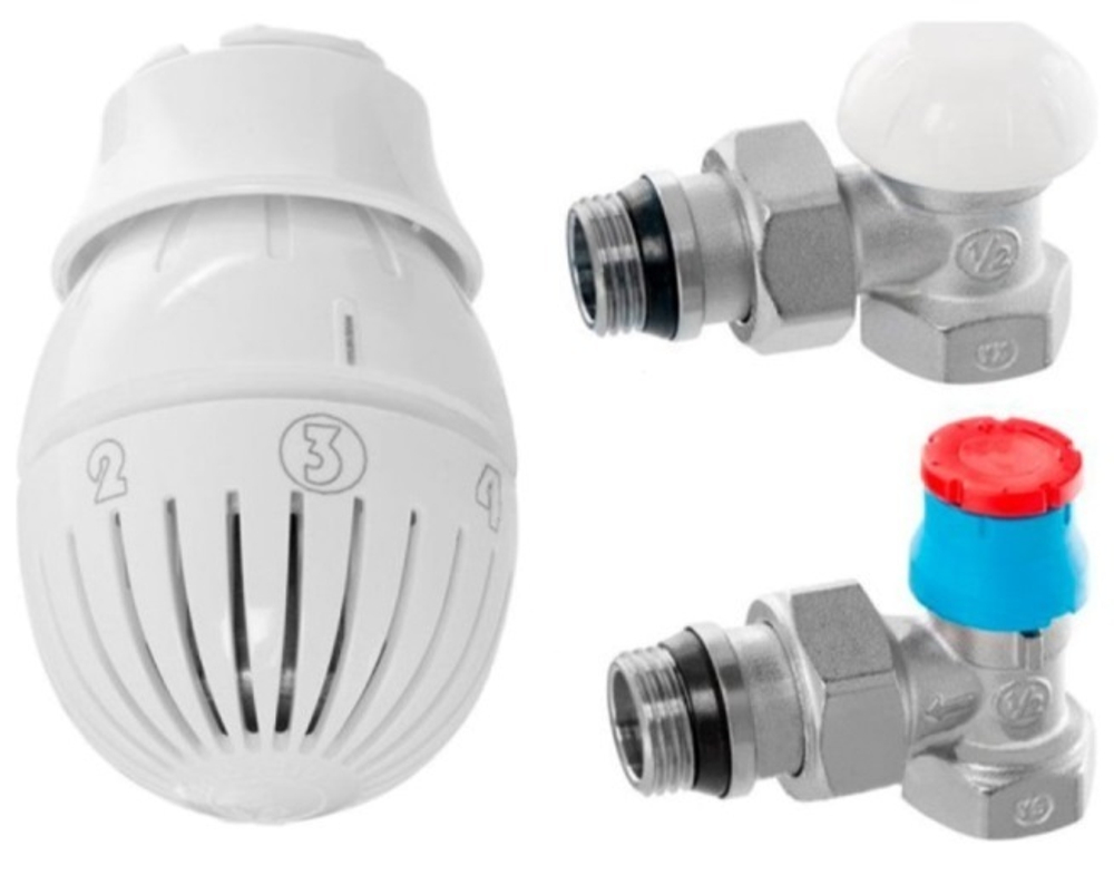 Комплект термостатический 3/4" Giacomini R470F-KV, прямой