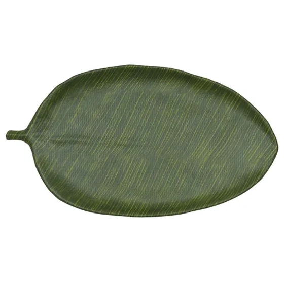 Блюдо 46*25,4*2,8 см овальное Лист Green Banana Leaf пластик меламин P.L. Proff Cuisine
