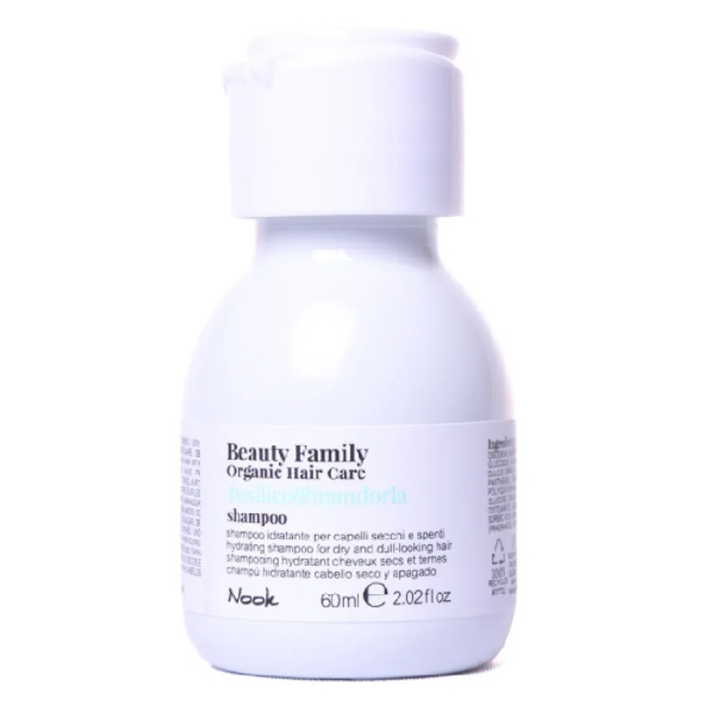 Шампунь для сухих и тусклых волос Nook Beauty Family Shampoo Basilico&Mandorla 60мл