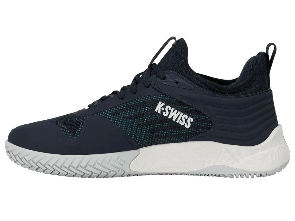 Мужские кроссовки теннисные K-Swiss Hypercourt Pinnacle - carbon/blanc de blanc/baltic