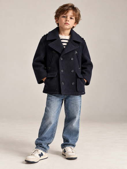 Шерстяное пальто Little Marc Jacobs, 116