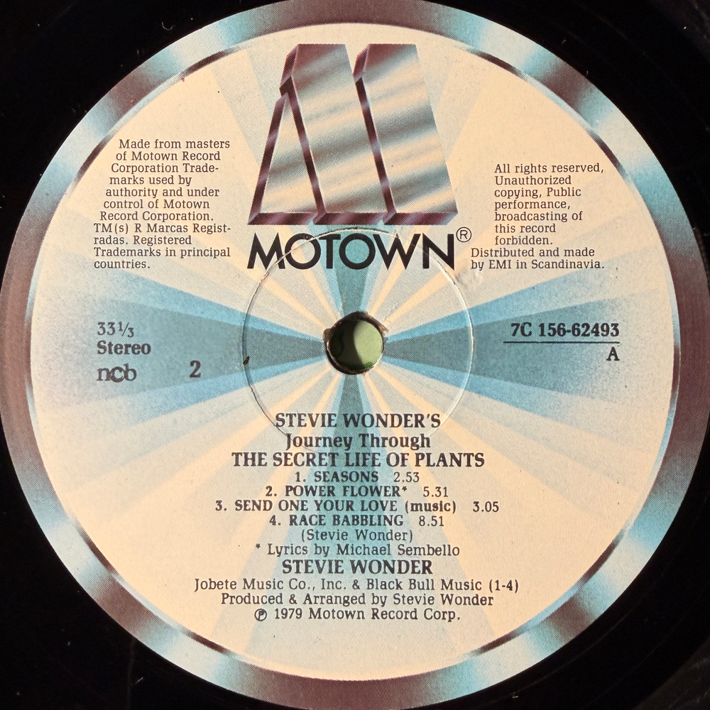 Stevie Wonder – Stevie Wonder's Journey Through The Secret Life Of Plants 2LP (Скандинавия 1979г.) Т