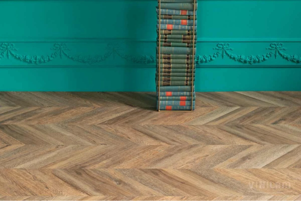 Кварц-винил Клеевой LVT Vinilam Parquet Chevron Glue LVT 2,5 мм Шеврон Нормандия 2.86 м2