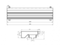 Flexag SHN-1-1000-25-W щелевой диффузор с низкопрофильной КСД под гипсокартон, белый