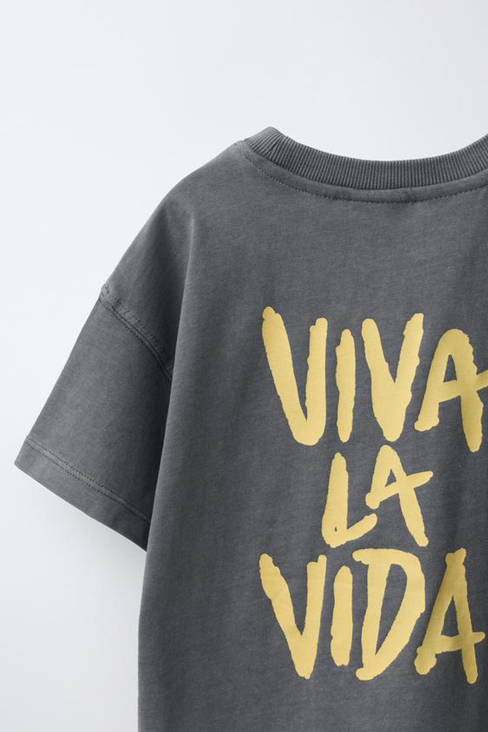 ZARA ФУТБОЛКА С ПРИНТОМ COLDPLAY ©, АНТРАЦИТОВО-СЕРЫЙ