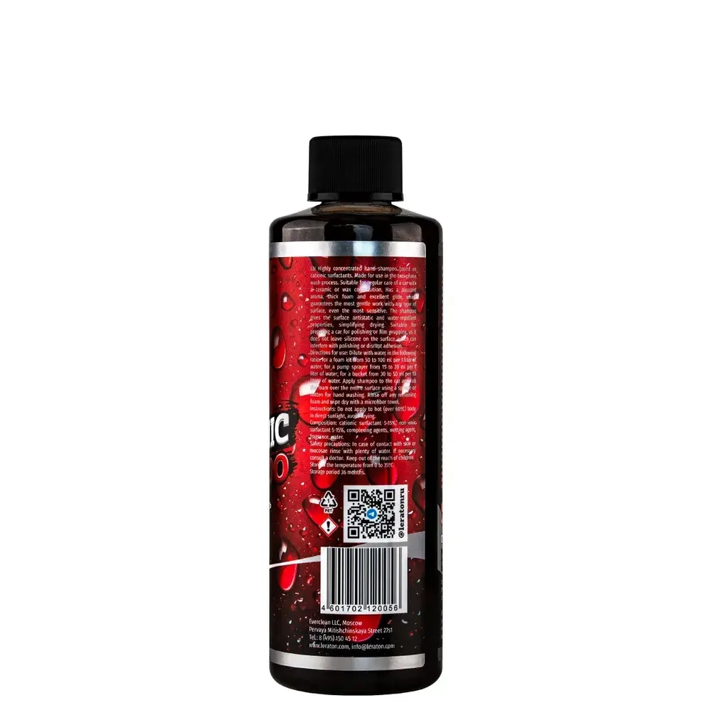 Leraton Катионный шампунь для ручной мойки CATIONIC SHAMPOO COLA A2 473мл