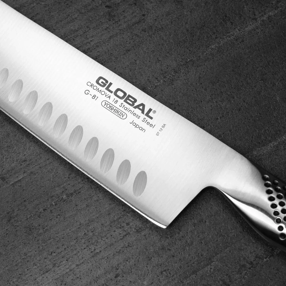 Global Нож для овощей Nakiri 18 см рифленый EAN 4943691881007