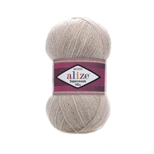Пряжа Alize (Ализе) Superwash Comfort Socks / уп.5 мот. по 100 г, 420м, 152 бежевый меланж A