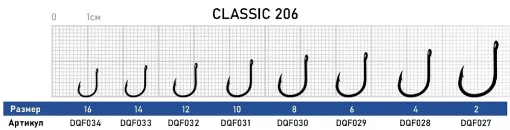 Крючок Dunaev Classic 206
