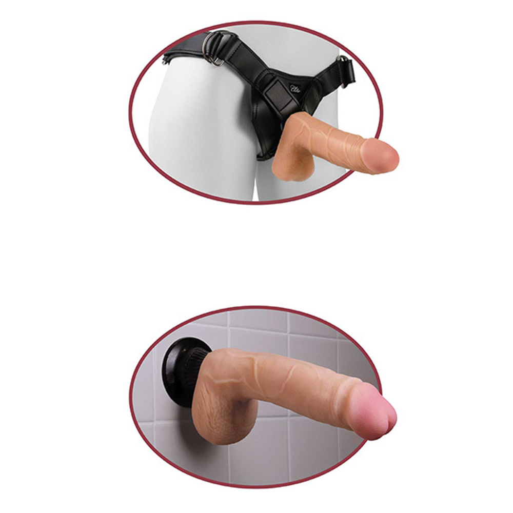 Телесный вибратор-реалистик 24,4см на присоске PipeDream Real Feel Deluxe #5 Wallbanger Realistic Vibrating Dong Flesh 1515-21