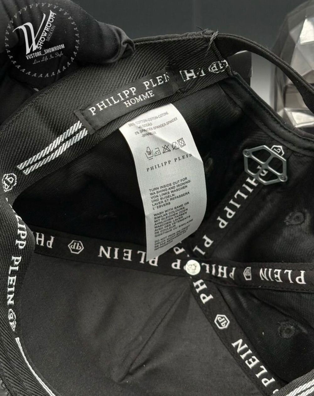 Бейсболка Philipp Plein Skull Bones премиум