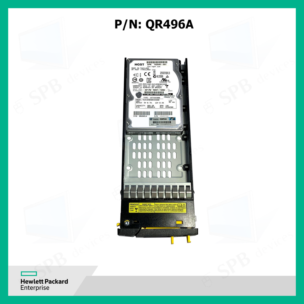 Жесткий диск HP QR496A 900GB 10K SAS 6G 2 port 2.5" Hard Drive 727290-002 697389-001