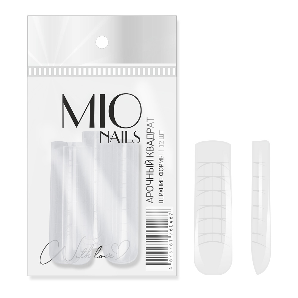 Верхние формы «Арочный квадрат» MIO Nails, 12 шт