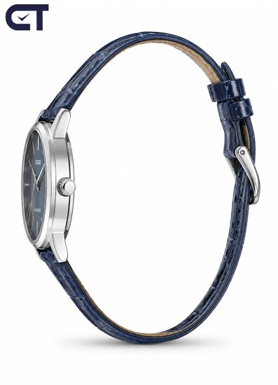 Casio LTP-V004L-2B General часы наручные женские — синий циферблат и кожаный ремешок в тон