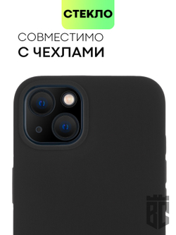 Стекло на камеру BROSCORP для Apple iPhone 13;Apple iPhone 13 mini оптом (арт. IP13(13MINI)-3D-CAM-GLASS-BLACK)