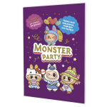 Наклейки 145×210мм. 8стр. "Monster Party" фиолетовая обложка (Контэнт)