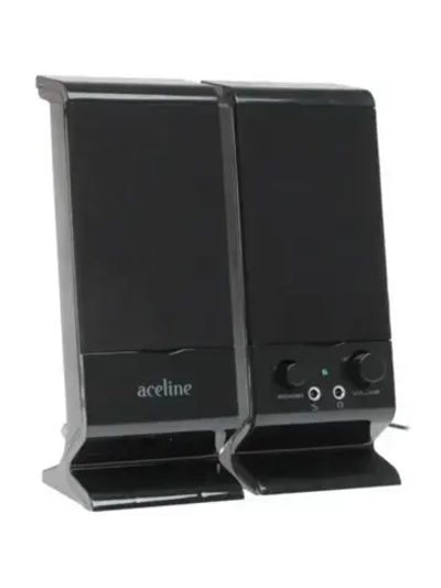 Колонки 2.0 ASP220 BLACK 2 Вт, питание от порта USB