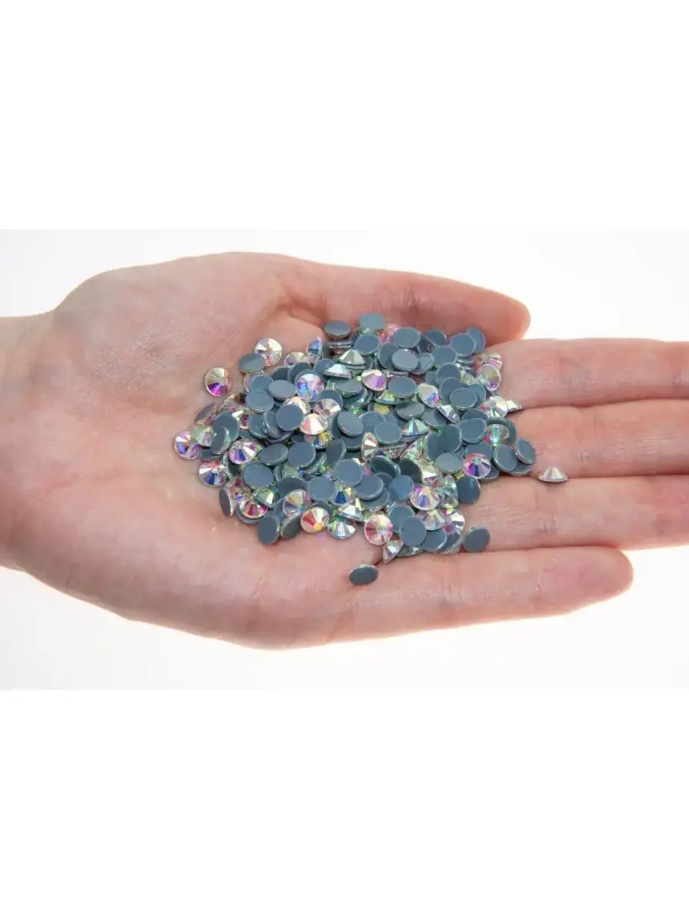 Стразы термоклеевые стекло Crystal AB ss30