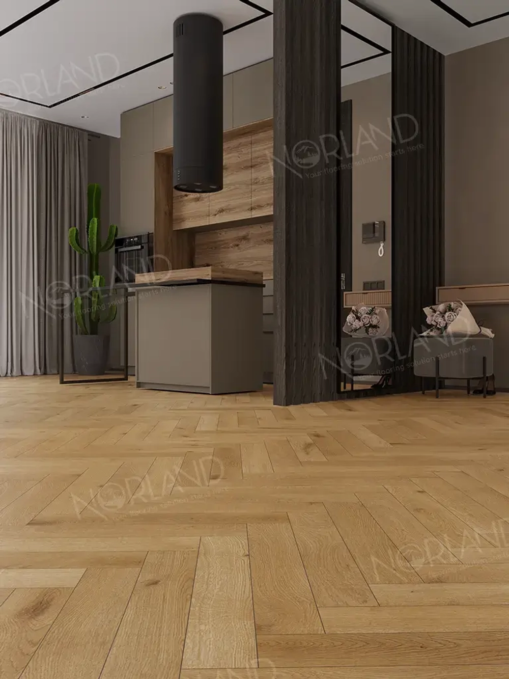 Ламинат Norland Herringbone Elegant Strong Дуб Хайнан LF304-09