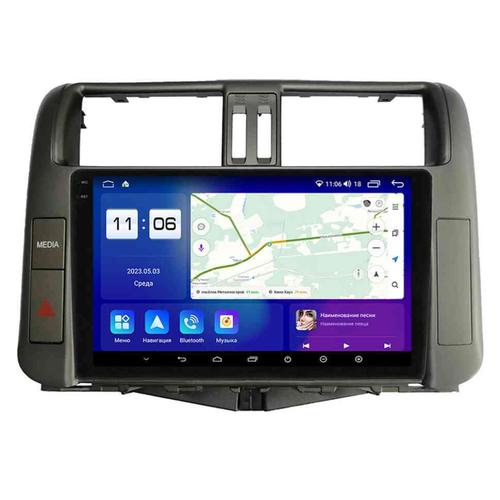 Магнитола для Toyota Land Cruiser Prado 150 2009-2013 (взамен 7" навигации) - Parafar PF065RN2K на Android 13, Быстрая, QLED+2K, CarPlay, 4G SIM-слот