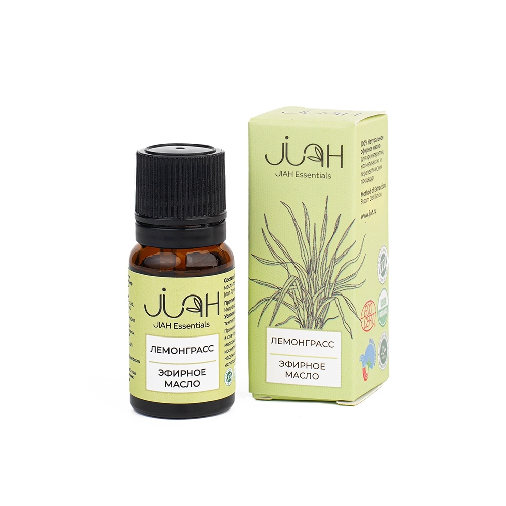 JIAH ESSENTIALS Лемонграсс Эфирное масло 10мл
