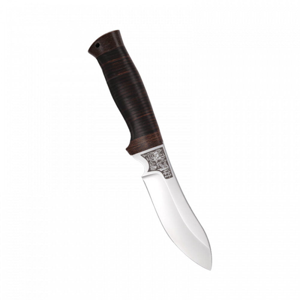 Нож Скиннер-2, кожа, 95х18