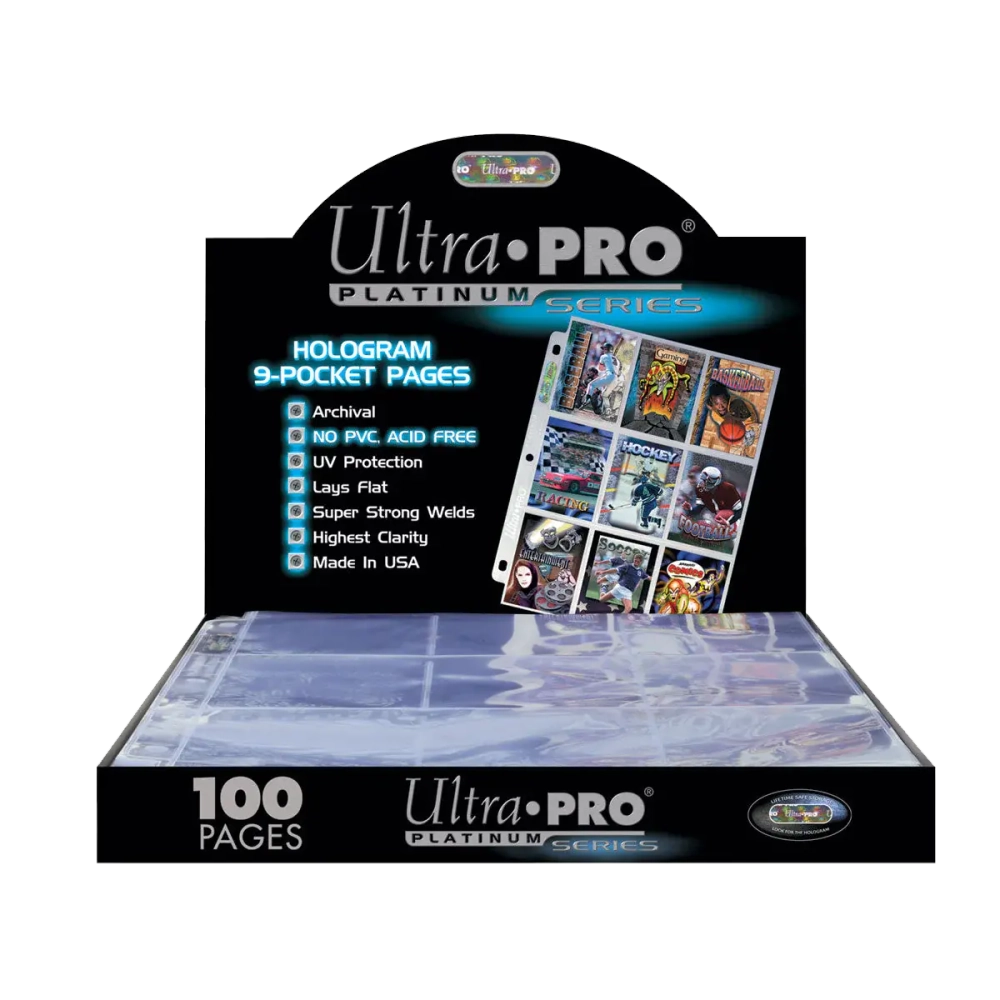 Ultra pro - упаковка листов для папки на кольцах (11 отверстий) Platinum (3х3)