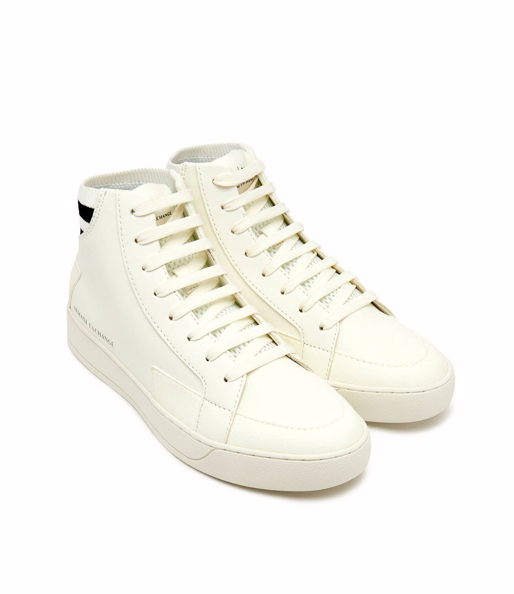 Кожаные кроссовки Armani Exchange - белый(XUZ054 XV783)