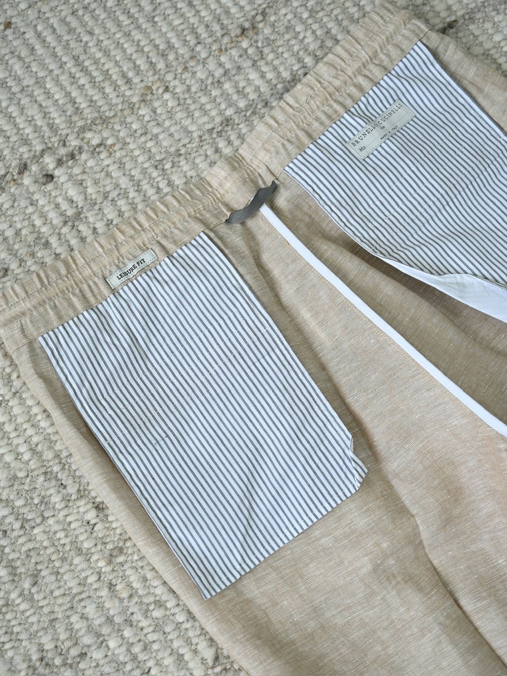 Льняной костюм Brunello Cucinelli