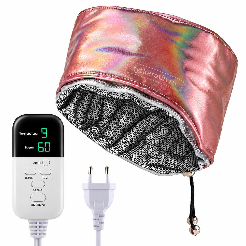 BEST NANO Thermal Hair Cap With Foil Coating Термошапка с фольгированным покрытием, дисплеем и таймером