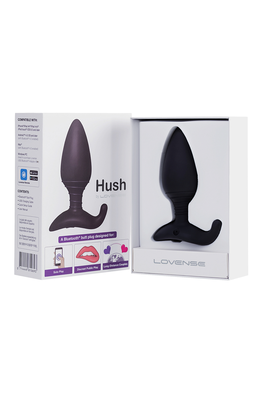 Анальная втулка LOVENSE Hush (L)