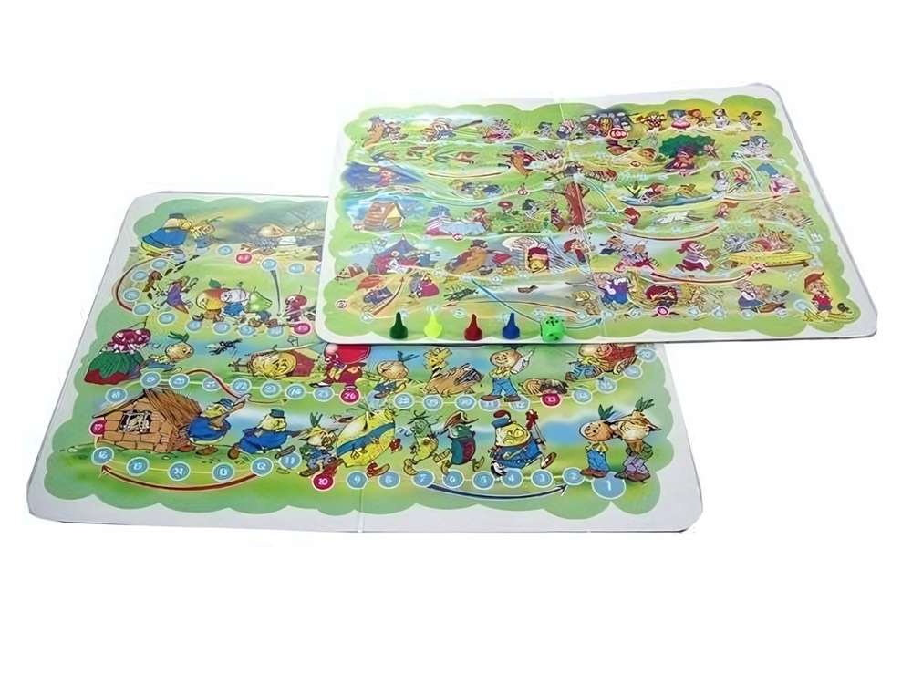 Игра-ходилка 2в1 "Приключения Чиполлино, Буратино" (Т-Ц)