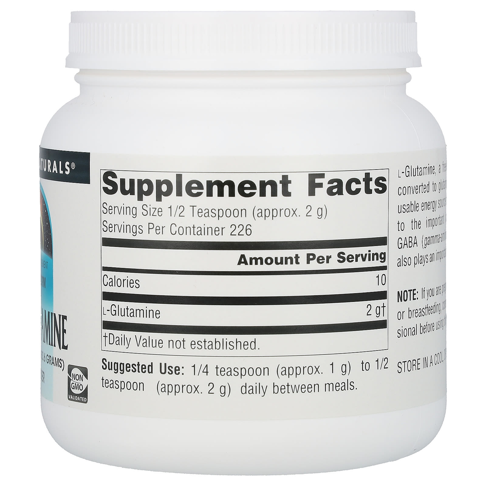 Source Naturals, L-глютамин в порошке, 453,6 г (16 унций)
