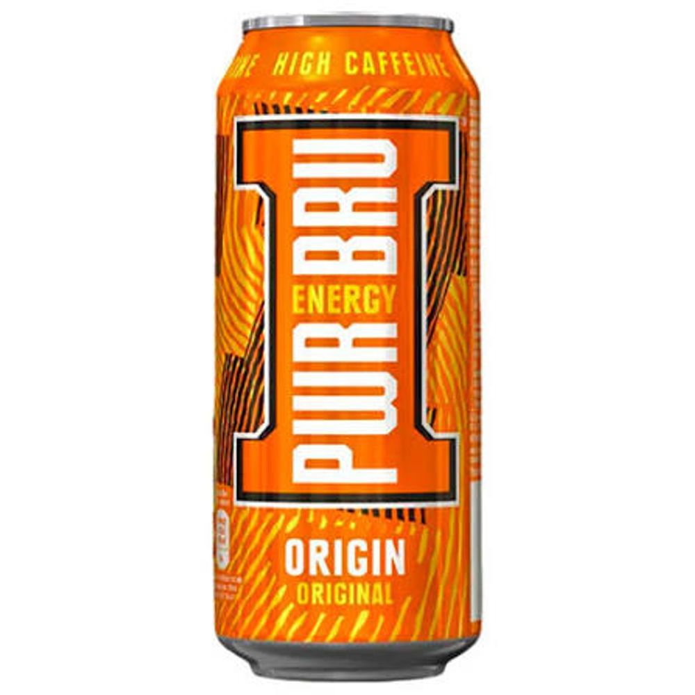 Напиток энергетический PWR BRU Original Оригинал 500мл