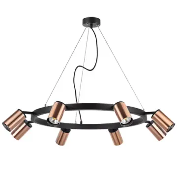 Люстра подвесная 8*GU10 LR018308 черный/медь Rullo Lightstar
