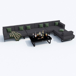 Диван правый Ideal Patio ТЕСОРА