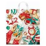 Пакет ПЭ с петлевой ручкой 40x42+6см (45) (Зимняя акварель) НГ Интерпак (х25/500)