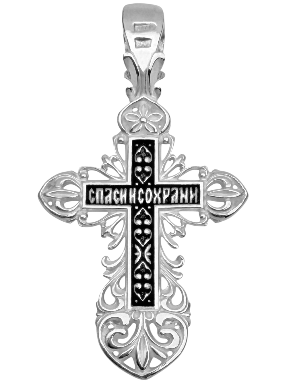 Крест из серебра/Чернение