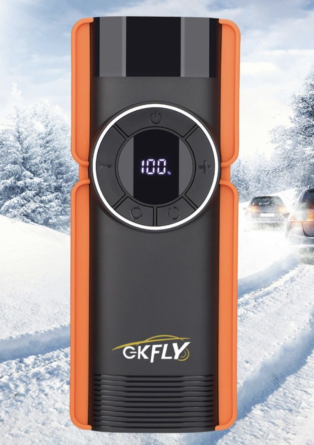 Устройство пусковое портативное бустер с компрессором 14000mAh 1000A  GKFLY GG-JS-TURBO
