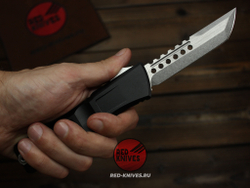 Нож Microtech Troodon 3 Н/E - рукоять темный алюминий МТ15