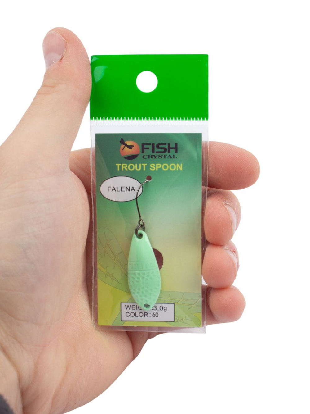 Блесна Fish Crystal FALENA 30 мм 3г на форель цвет 60