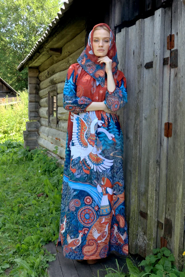 Платье "Полина. Гуси-Лебеди"
