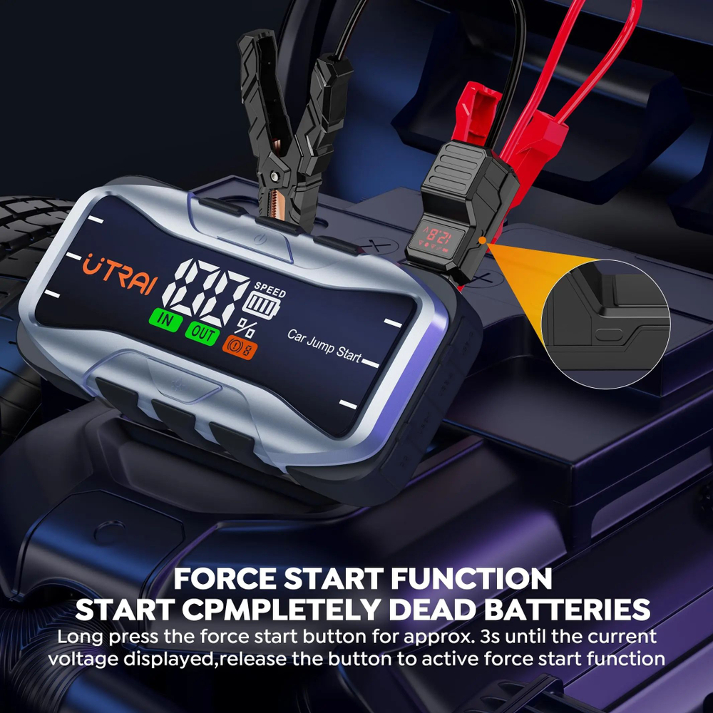Устройство пусковое портативное бустер UTRAI JS-10 в чехле 27000 mAh 99.9 Wh