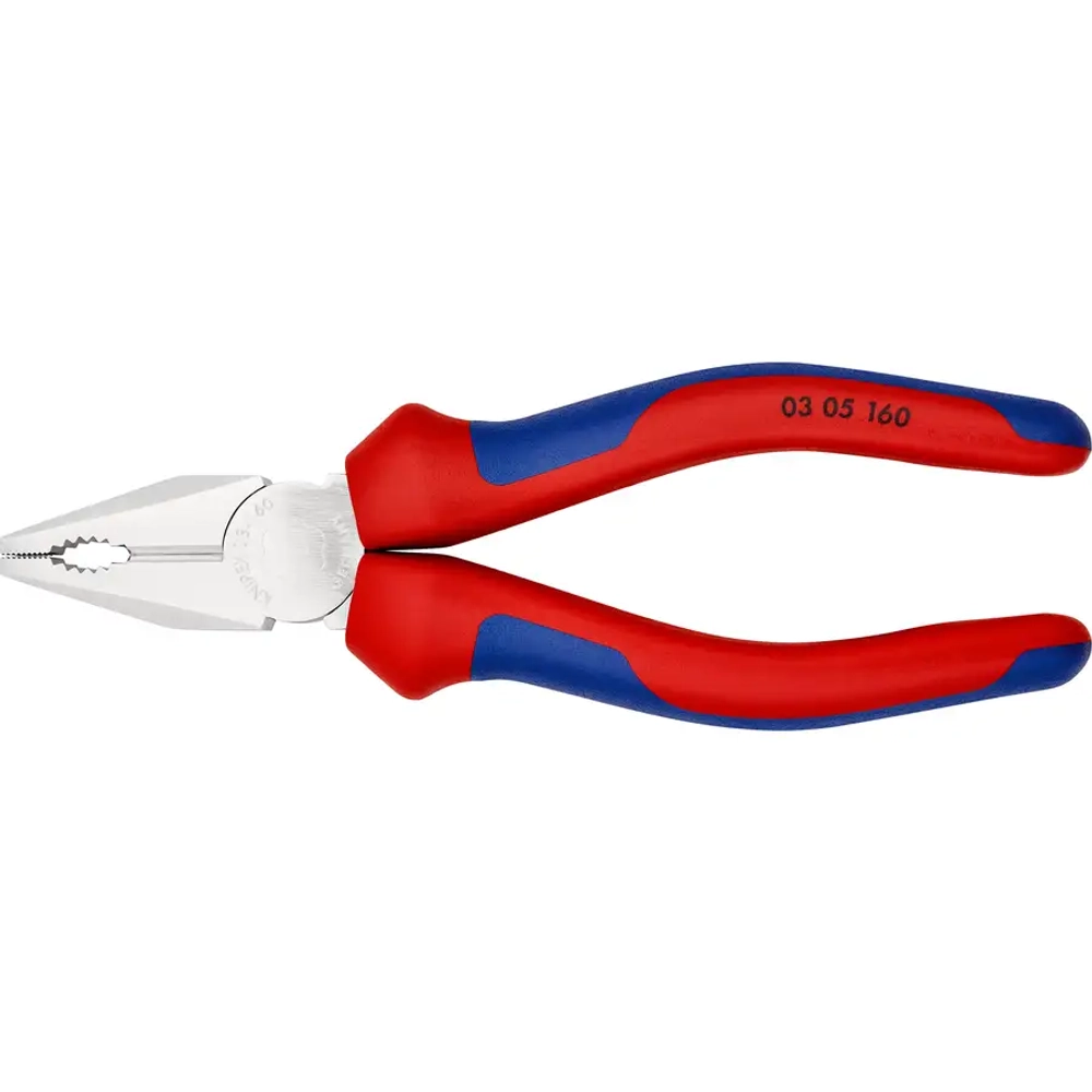 Плоскогубцы комбинированные хромированные 160 мм Knipex 03 05 160 SB
