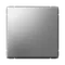 Выключатель кнопочный одноклавишный Systeme Electric ArtGallery Сталь, самозажимные клеммы GAL000915S