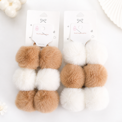 Набор резинок для волос Soft pompon в ассортименте, 6шт