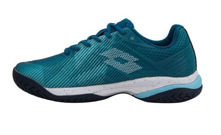 Теннисные кроссовки Lotto Mirage 300 III Clay - blue 3025/all white/blue 2975C